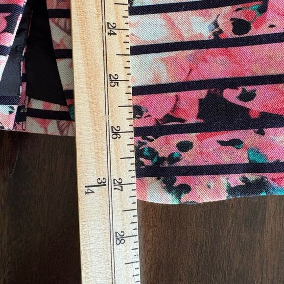 NWOT Banana Republic Multicolored Pink Floral Striped Blazer /Jacket size 14 - Picture 8 of 9